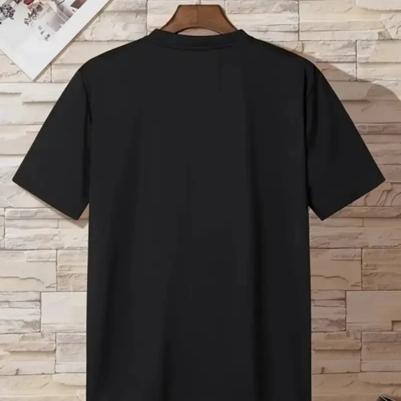 Black Graphic T-Shirt with Colorful Design - Picture 3 of 5